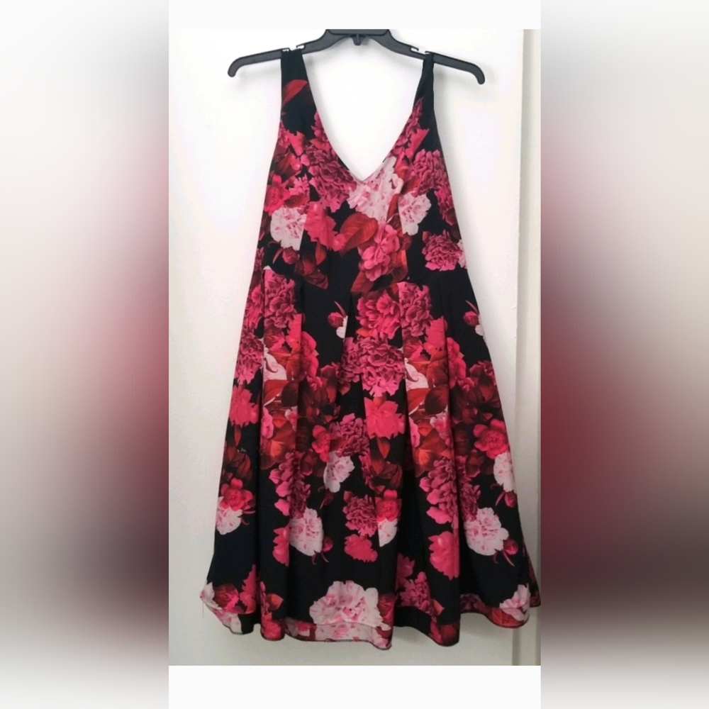 City Chic Fit and Flare Midi Dress -M (18)